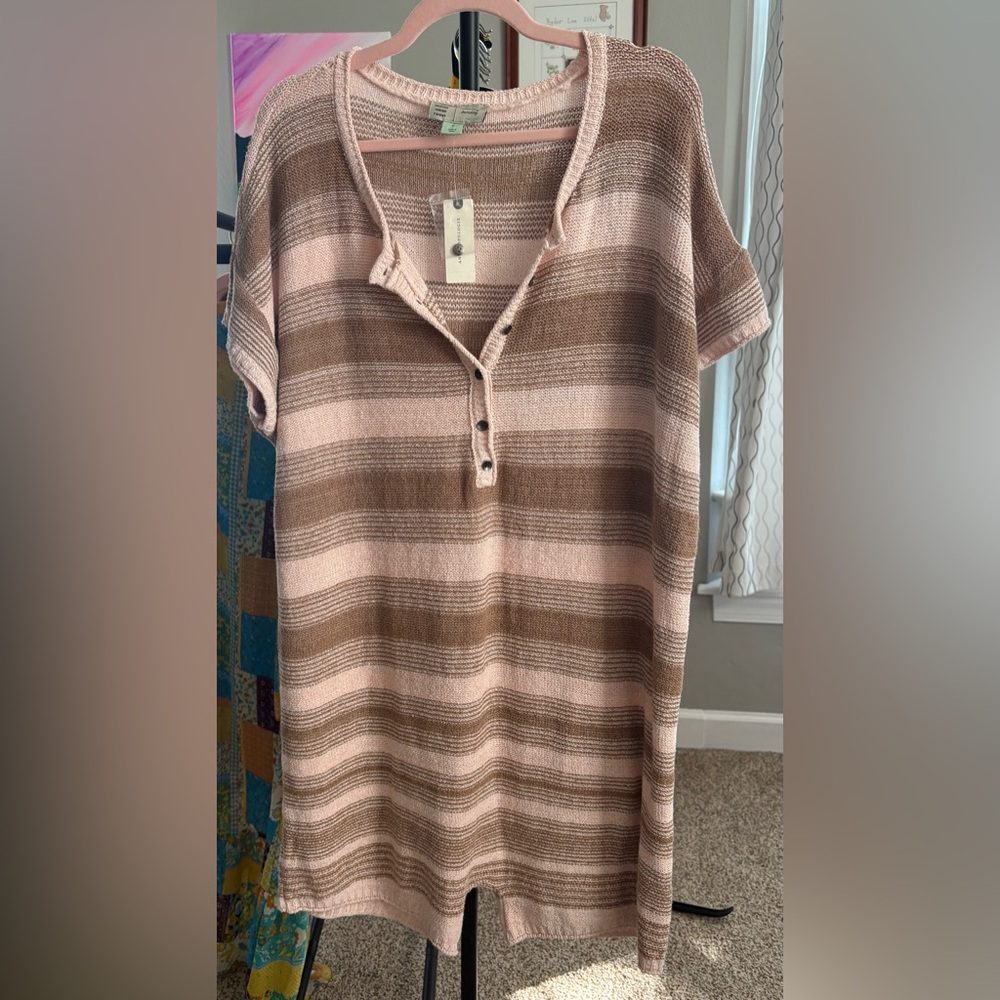 NWT Anthropologie Sat/Sun Jaden Warm Knit Striped Romper XL - Picture 5 of 8